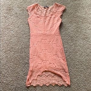 Salmon pink dress